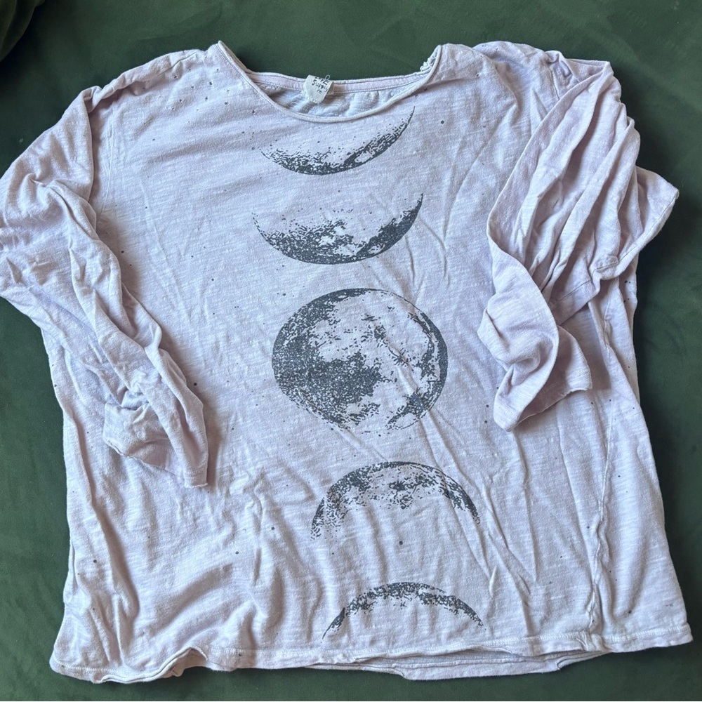Moon Phase Graphic Women's Top